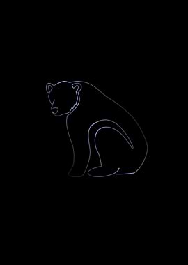 ONE LINE ART BEAR