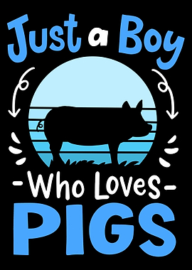 Pigs Pig Lover Farmer Retr