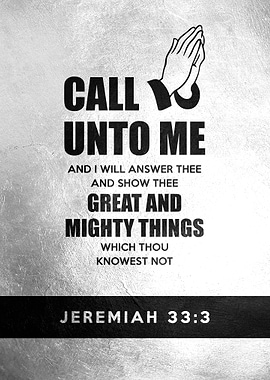Jeremiah 33 3