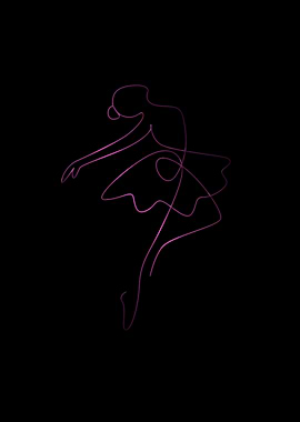 ONE LINE ART DANCER