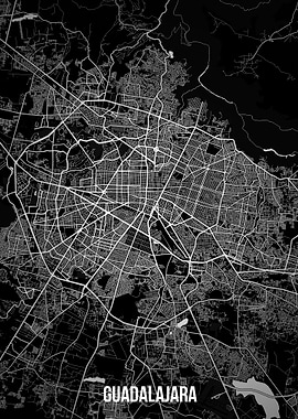 Guadalajara dark map