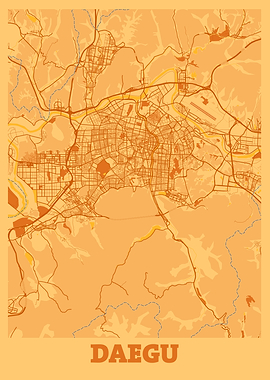Daegu Sunset City Map