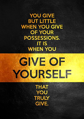 GIve of Yourself
