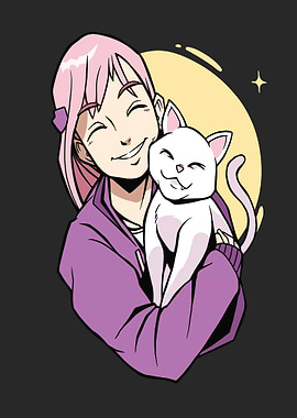 CUTE CAT ANIME GIRL