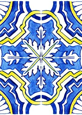 Portuguese Tile Pattern 08