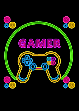 Gamer Gaming neon lights