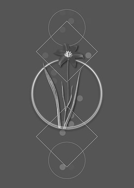 Vintage Lady Tulip Flower