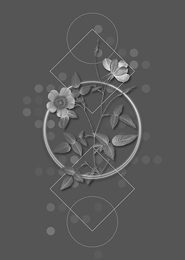 Vintage Geometric Flower