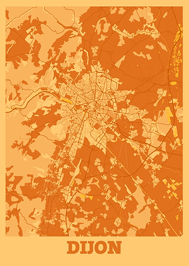 Dijon Sunset City Map