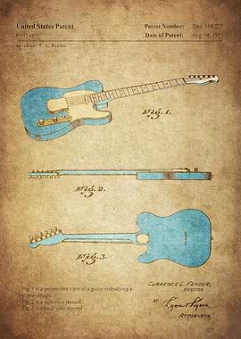 Colourised Fender Telecast