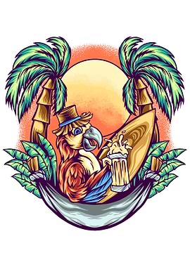 Parrots in Summer Vacation