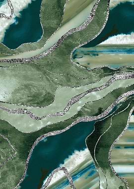 Olive Green Marble Agate 1