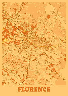 Florence Sunset City Map