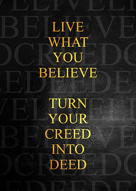 Live What You Believe