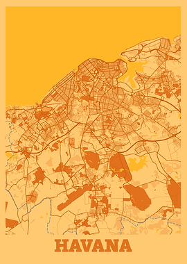 Havana Sunset City Map