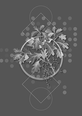 Moody Geometric Bear Oak