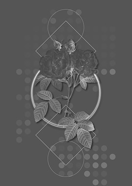 Vintage Geometric Flower