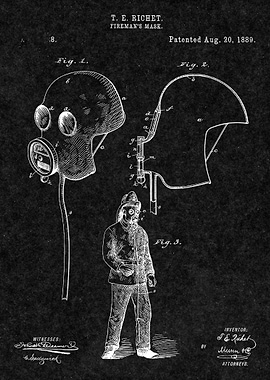 Firefighter Vintage Patent