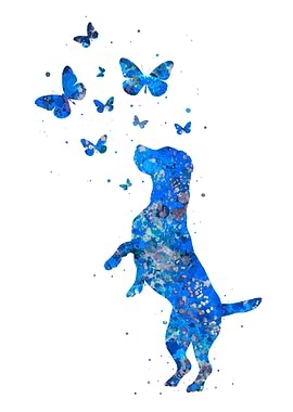 Beagle butterfly dog