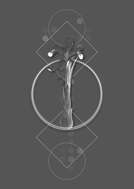 Vintage Geometric Flower