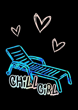 Chill Girl Holiday WallArt