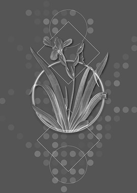 Geometric Modern Flower