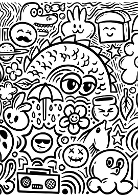 Doodle Poster Illustration