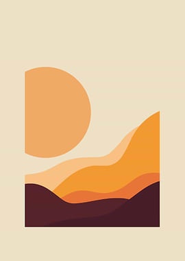 sunny hills landscape