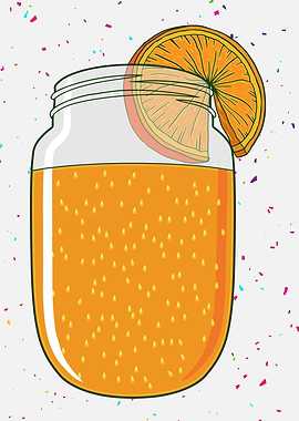 Glas of orange juice