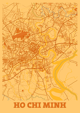 Ho Chi Minh Sunset Map