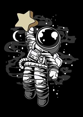 Astronaut Reach the Star