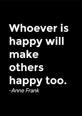 Anne Frank Quote Poster