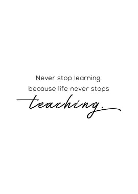 Life Lessons Wall Poster