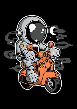Astronaut Scooterist