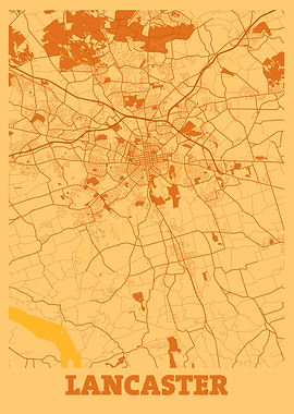 Lancaster Sunset City Map
