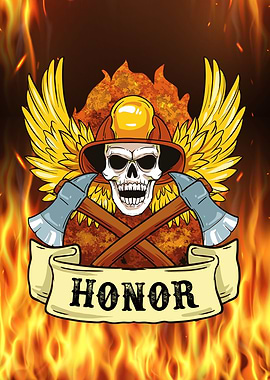 Firefighter skull honor