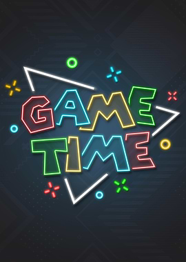 Game Time Neon Sign
