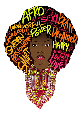 Dashiki Melanin Afro Woman