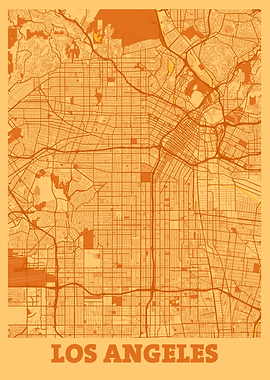 Los Angeles Sunset Map