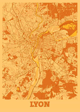 Lyon Sunset City Map