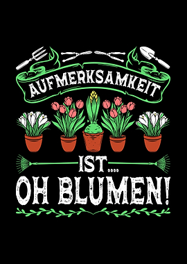 Blumen Gaertnerin Garten