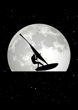 Windsurfer Moon