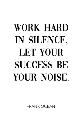 Work Hard Success