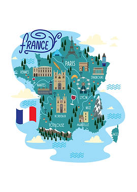 France travelling motif