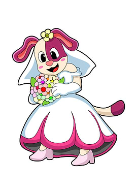 Dog Wedding Bride Flowers