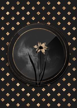 Shadowy Art Deco Tulip