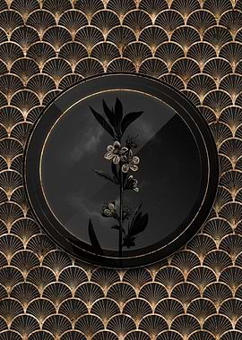 Shadow Gold Vintage Flower