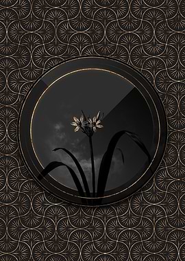 Black and Gold Florals