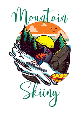 Mountain skiing