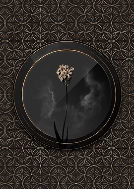 Shadowy Art Deco Flower